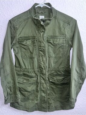 GAP Olive Utility Jacket with Multiple Pockets
